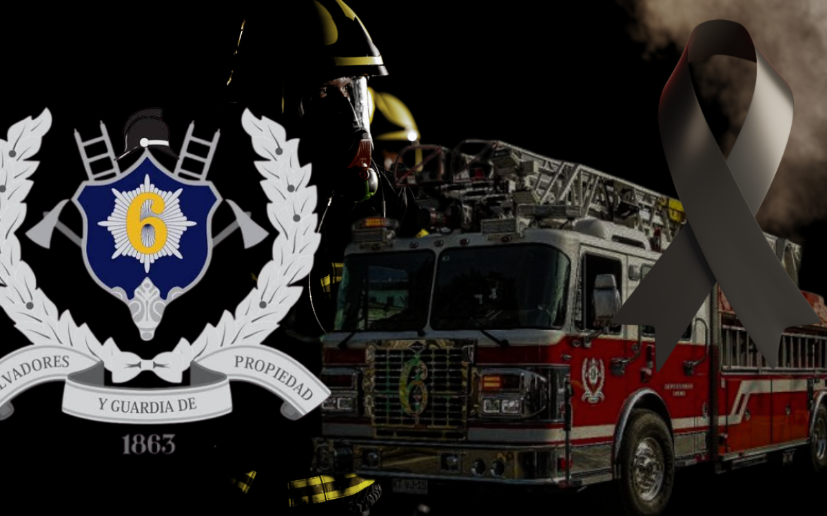 Fallece bombero de la Sexta Compañía en incendio del centro de Santiago